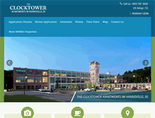 Tablet Screenshot of clocktowerrentals.com